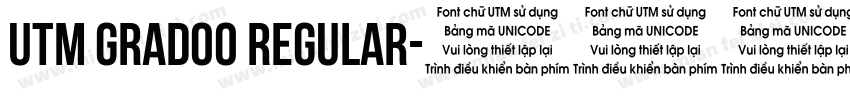 UTM Gradoo Regular字体转换